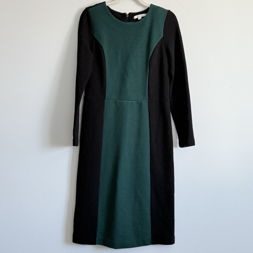 Boden Sheath Waffle Ponte Knit Dress Size‎ 6L Modest Event Professional Career